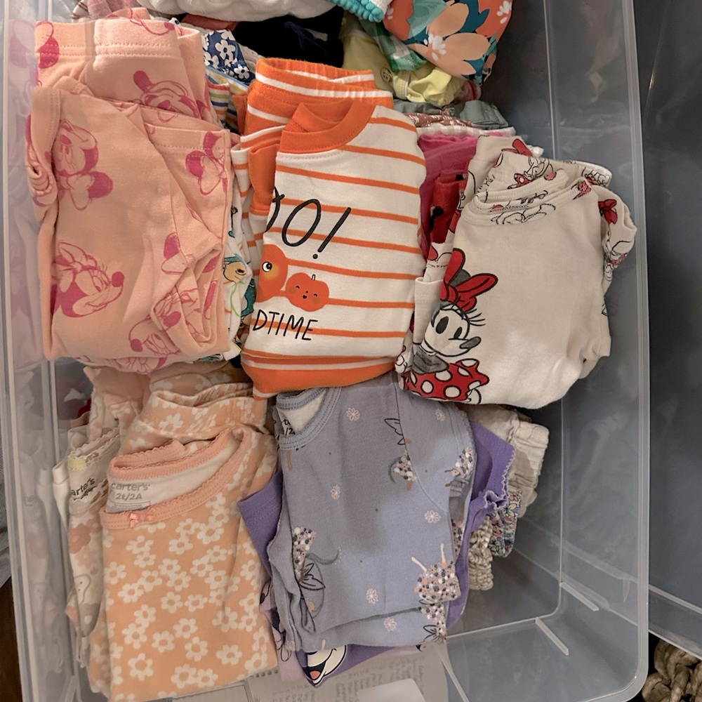 Container Full of Clothes (Carter’s, BabyGap, Janie and Jack, Cat & Jack)